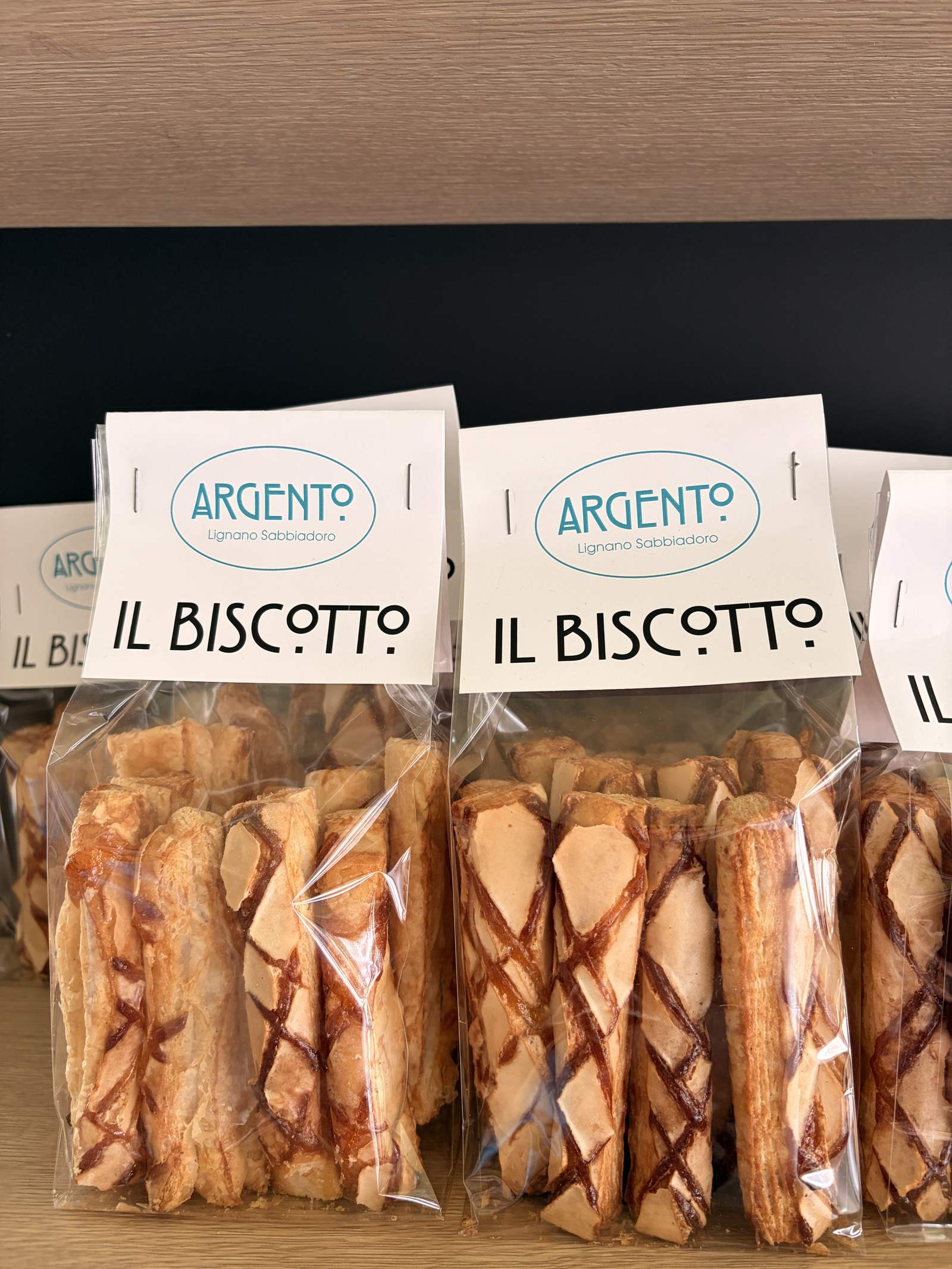 Sacchetti di biscotti artigianali Argento